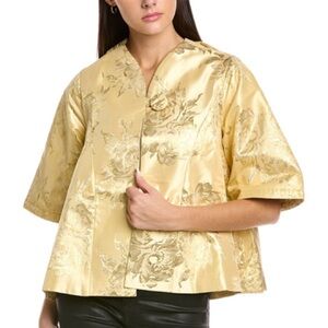 Frances Valentine Gold Floral Women's Top
